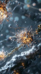 Poster - Infographic Visualizing Insulin s Role in Neurotransmitter Release and Synaptic Plasticity