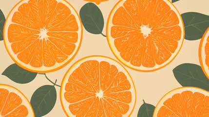 Wall Mural - digital modern oranges minimalist illustrator abstract graphic poster background