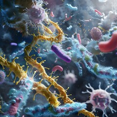 Poster - Depiction of Bacterial Genetic Transfer Mechanisms
