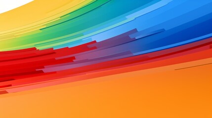 Poster - A colorful, abstract background with a rainbow of colors. The background is orange and yellow, and the colors are bright and vibrant. The image is meant to evoke a sense of energy and excitement
