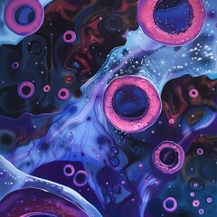 Poster - Mesmerizing Microcosm A Photomicrographic of Bacterial Biofilms on Contact