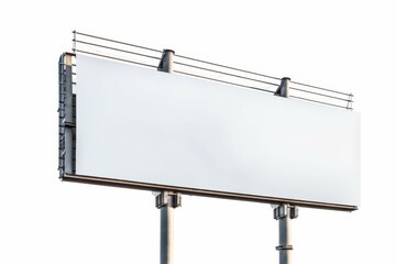 Blank a large billboard on the sky view background.