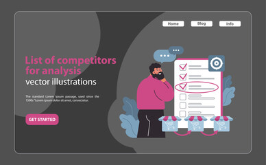 Poster - Competitor analysis checklist concept.