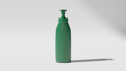 Wall Mural - a green bottle of liquid on a white surface