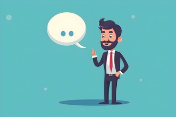 Poster - Confident Business Professional Presenting Idea or Solution in Office Setting