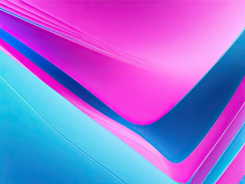 Pink and blue, abstract background with slick lines