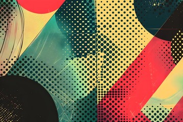 Aufkleber - Vibrant Abstract Geometric Patterns and Shapes for Dynamic Digital Designs and Captivating Visuals