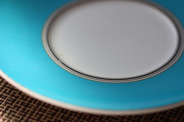 Poster - A close up view of a plate on a table, suitable for food and dining concepts