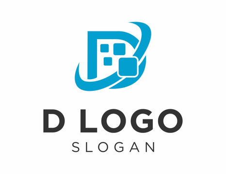 Logo about Letter D on a white background. created using the CorelDraw application.