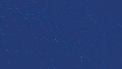 Poster - Futuristic hexagon background. Abstract technology background. Technology concept. Abstract 3d vector illustration.