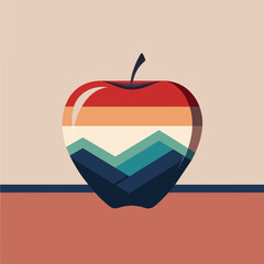             Apple icon logo vector illustration.
