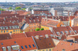 A view of older houses in the center of Copenhagen, Denmark