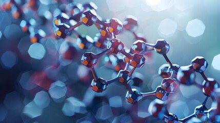 Poster - Molecular Structure of a Vitamin Highlighting Its Role in Metabolism and Health