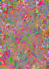Leinwandbilder - Colorful curvy lines, color waves, curve background design.