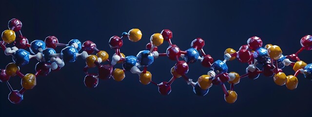 Poster - Detailed of Molecular Structure of Caffeine a Stimulant Found in Coffee and Tea