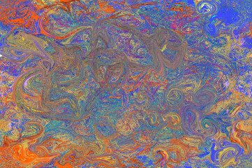Leinwandbilder - Colorful curvy lines, color waves, curve background design.