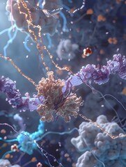 Poster - Molecular animation showcasing the role of insulin in promoting neuronal growth and axonal