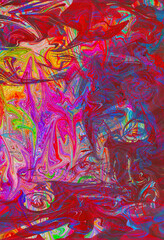 Leinwandbilder - Colorful curvy lines, color waves, curve background design.