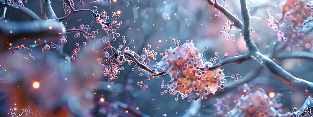 Poster - Icy Crystalline Branches Depicting Insulin Signaling in Neuronal Cells