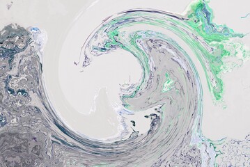 Leinwandbilder - Colorful curvy lines, color waves, curve background design.
