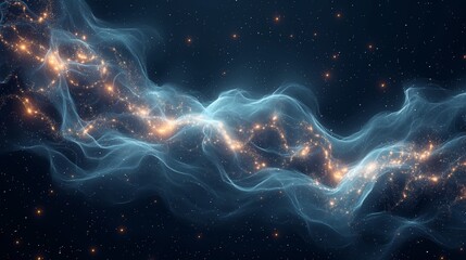 mystic lights created with generative ai technology, ai, generative