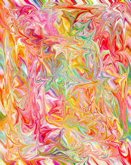 Leinwandbilder - Colorful curvy lines, color waves, curve background design.