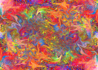 Leinwandbilder - Colorful curvy lines, color waves, curve background design.