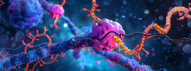 Poster - molecular animation depicting insulin s role in neuronal growth and axonal