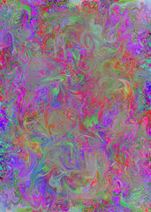 Leinwandbilder - Colorful curvy lines, color waves, curve background design.