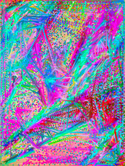Leinwandbilder - Colorful curvy lines, color waves, curve background design.