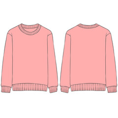 Poster - light pink sweatshirt mockup illustration