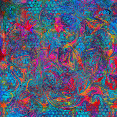 Leinwandbilder - Colorful curvy lines, color waves, curve background design.