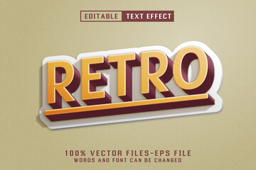 Poster - Retro Editable Text Effect