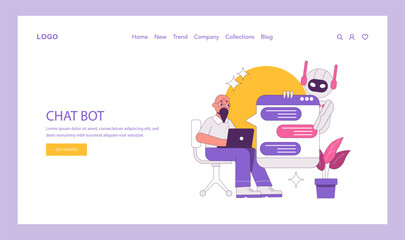 Poster - phygital. flat vector illustration