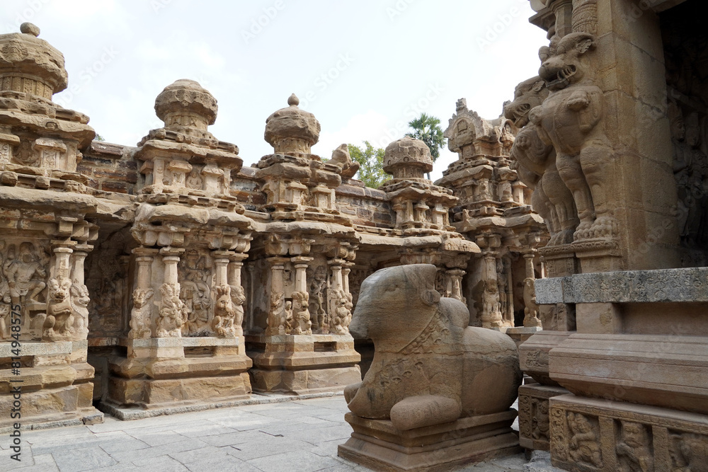 Tample Animal Ancient Hindu temple. Historic Shiva Temple carved with Sandstone ...