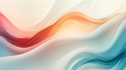 Wall Mural - Soft wavy shapes. Trendy modern abstract background 