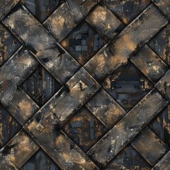 Wall Mural - Vintage dirt grunge metal scrappy pattern background