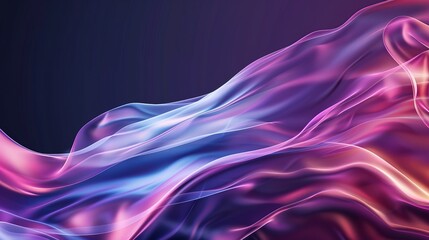 Wall Mural - Silky waves define this abstract art design background, offering a sense of fluidity and elegance.