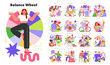 © inspiring.team - Balance Wheel. Flat Vector Illustration