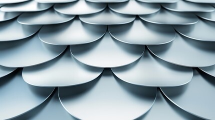 Poster -  A tight shot of a wavy metal roof, displaying pronounced curvatures at its crest and base