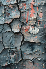 Poster - Textured background of cracked concrete and graffiti, reflecting the rebellious spirit of punk rock,