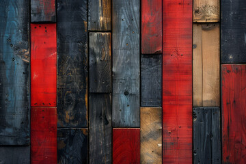 Poster - Dynamic abstract interpretation of Basque txalaparta, with its wooden planks represented as staggered, rhythmic color blocks,