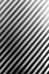 Poster - Black and white striped pattern that gradually shifts from tight to wide spacing, mirroring dynamic changes in volume,