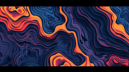 Wall Mural - Tectonic Abstract Swirls Background, Harmonious Triadic Sorbet Palette, Modern Minimalism ,Abstract fluid painting