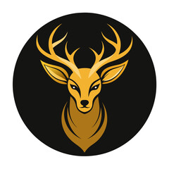 Wall Mural - Deer head icon logo 