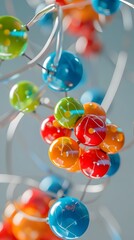 Poster - Comparison of Atomic Nuclear Properties in 3D Rendered Infographic