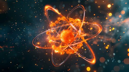 Poster - of a Bromine Atom Showcasing its Electron and Applications