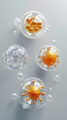 Poster - Infographic Comparing Properties of Atomic Nuclei Nuclear Stability Isotopic Abundance and