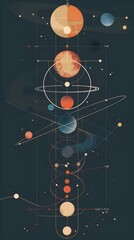 Poster - Infographic Visualizing Atomic Orbital Properties and Quantum Characteristics