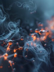 Poster - Ethereal Combustion Visualizing the Dynamic Dance of Energy and Transformation